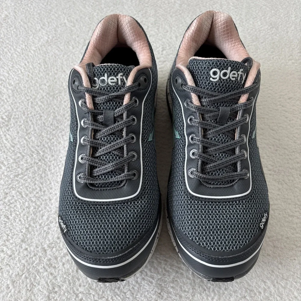 G-DEFY Womens 'Mighty Walk' Shoes Size 10.5 Gray/Pink Sneakers Comfort EUC - Picture 9 of 14